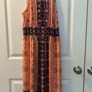 Colorful Sleeveless Maxi Dress